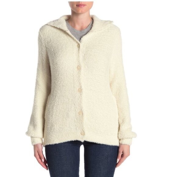 SUSINA Teddy Fleece Knit Cardigan - Picture 1 of 6